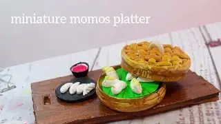 Miniature Tiny Steamed Momos: Polymer Clay  #claytutorial #miniature #food #rachuswonderworld