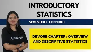 Introductory Statistics | BA(H) Economics Sem 1 DU | Economics Hons Coaching | Lec 1 | Devore Ch 1