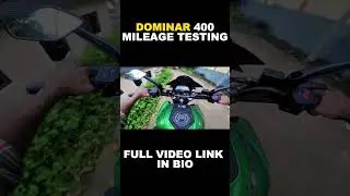 Dominar 400 mileage testing | dominar 400 mileage test | dominar 400 1 litre mileage |