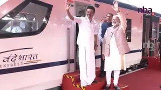 PM Narendra Modi Launches Vande Bharath Train from Chennai to Kovai |M K Stalin nba 24x7
