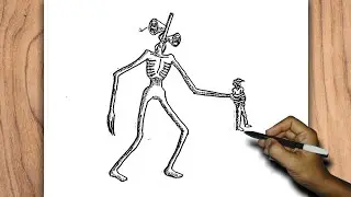 How to Draw Siren Head Attacking Humans