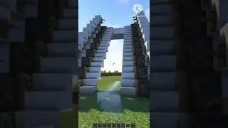 How to build an automatic stairs in Minecraft😀😀 #shorts #minecraft #automatic #stairs