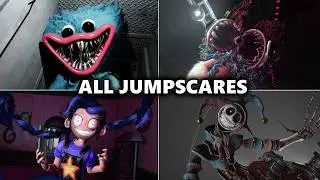 Poppy Playtime Chapter 1 2 3 4 5 - All Jumpscares