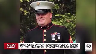 Emotional day of remembrance for family of Utah Marine Staff Sgt. Taylor Hoover killed one year ago