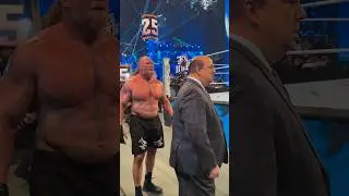 Brock Lesnar and Paul Heyman Looks angry