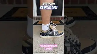Travis Scott SB dunk low!  Full review on my channel  #dunks #travisscott #review #sbdunk