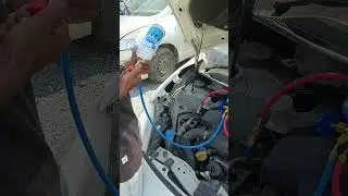 Swift Dzire Ac gas Refilling