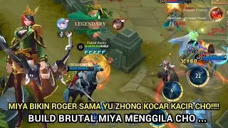 MIYA CRITICAL ATTACK SPEED 5 KALI LEGENDARY VS ROGER || BUILD ATTACK SPEED TERBARU MIYA