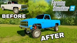 Farming Simulator 22 || INSANE *NEW* FTS LIFT AND PAINT JOB FOR THE 84 C10 (DAY 6)