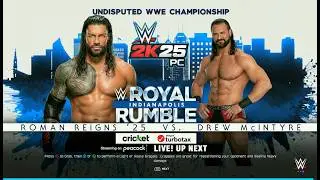 WWE 2K25 - Роман Рейнс против Дрю Макинтайра | Матч за титул абсолютного чемпиона в Asylum!
