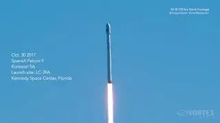 Launch of SpaceX Falcon 9 rocket in 4K RAW @ 120 fps