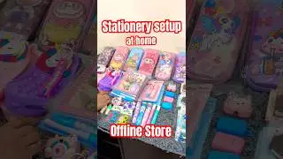 Stationery setup at home | offline Store ￼#shorts
