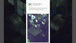 Check out the lightning-fast robot that solves a rotating puzzle cube in just 0.305 seconds! Built