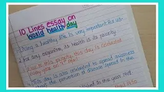10 Lines On World Health Day/Write Essay On World Health Day/Short Note World Health Day