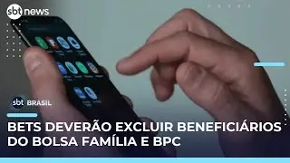 Governo publica norma que obriga bets a bloquearem benefici&aacute;rios do Bolsa Fam&iacute;lia e BPC | #SBTBrasil