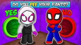 Roblox PICK A SLIDE with Spiderman and Gwen Stacy!