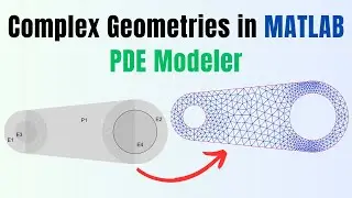 How to create complex geometries in MATLAB PDE modeler?