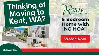 Discover Kent, WA & this 6 bedroom home with NO HOA! #realestate #suburbanlife #largefamily