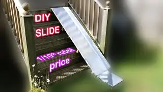 Making a DIY Slide for Kids in My Back Garden