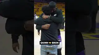 Lebron remembers his handshakes with everyone 😂 Quinn cook and Lebron reunite #lakers