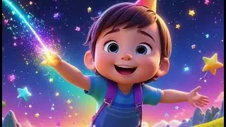 Shiny Stars in the Sky | Sparkling Night Sky Song for Kids | Starry Rhyme for Toddlers