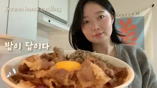 From Beef & Onion Rice Bowl to Tortilla Pizza 😌✨ | Cozy Korean Home Cooking