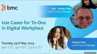 Webinar: BMC Digital Workplace - Use Cases for To-Dos in Digital Workplace (DWP)