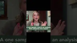 What is a one-sample t-test? #statisticstutorial #jamovi #ttest