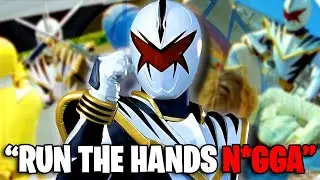the WHITE RANGER needs to be BANNED from POWER RANGERS..