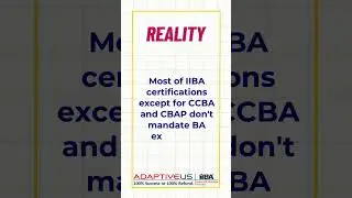 IIBA Certification Myths #bajobs #adaptiveus #businessanalyst #ba #bacertification #businessanalysis