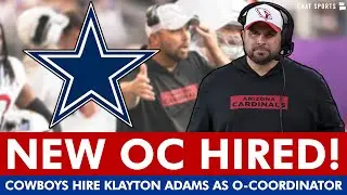 BREAKING: Cowboys Hire Klayton Adams As New Offensive Coordinator From Cardinals | Cowboys News