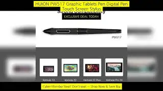Huion Pw517 Graphic Tablets Pen Digital Pen Touch Screen Stylus Battery Pen