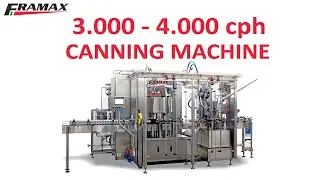 Canning machine: filling and seaming up to 4.000 cph