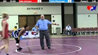 2011 U.S. Open FRI WM 63 KG: Julie Johnsen vs. Trinity Plessinger Champ. Round 2
