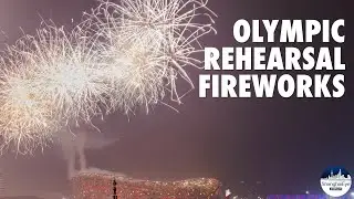 Fireworks lit up sky above Beijing in rehearsal for the Winter Olympics opening ceremony