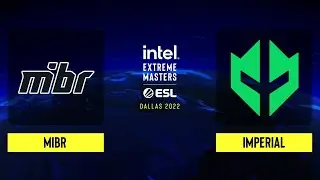 MIBR vs. Imperial - Map 3 [Dust2] - IEM Dallas 2022 SA - Closed Qualifier