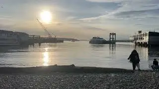 Pioneer Square Habitat Beach at Sunset