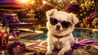 Dog in the pool