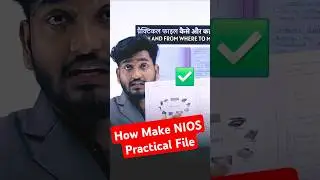 How to Make NIOS Practical File ? #shorts #nios