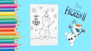 Coloring Frozen 2 Olaf Disney Coloring Page | Gabby's Coloring Show