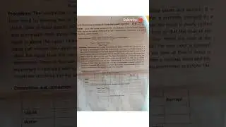 2022 bsc 4th sem (2nd year)chemistry lab experiment.1 manual  #shorts #motivation #Easy learning