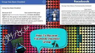 How To Recover Disabled Facebook Group || Report an Unavailable Group or Event