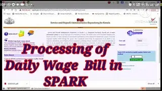 SPARK- Preparation of Daily Wage Bill@shajimash