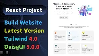 #part3  Build a Portfolio Website using React Tailwind 4.0 & DaisyUI 5.0.0 Part:{3} || {Tech Arojit}