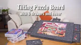 What is the best material for a puzzle board? Super Lightweight Felt Puzzle Plateau with 6 Drawers