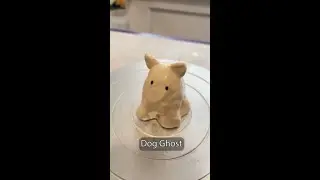 Boo!  🐶👻 Made this cute dog ghost for Halloween #dogghost #halloweencraft #cuteghost