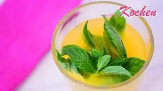 Erfrischende Minz-Mango-Schorle - einfachKochen