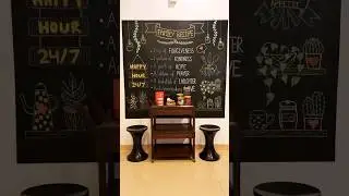 DIY Kitchen Chalkboard Wall #chalkboard #chalkboardart #kitchendesign #diykitchenmakeover