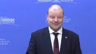 2020 01 22 Premjeras S. Skvernelis dalyvavo spaudos konferencijoje po Vyriausybės posėdžio