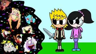 Roxas protect Arika from the corrupted CN characters from Pibby